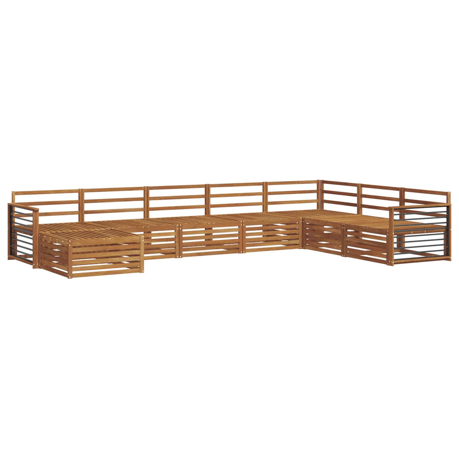 Sofa Sets 8 Pcs Solid Acacia Wood