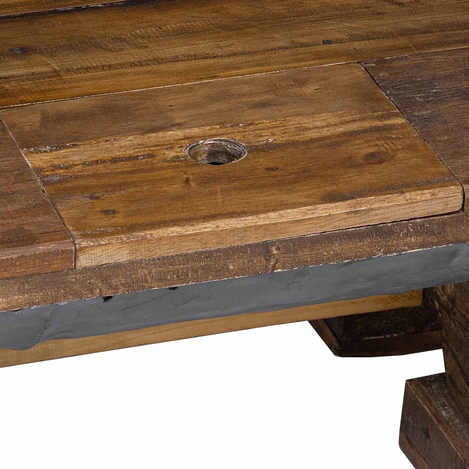 Coffee Table Natural 90 X 50 X 35 Cm Wood