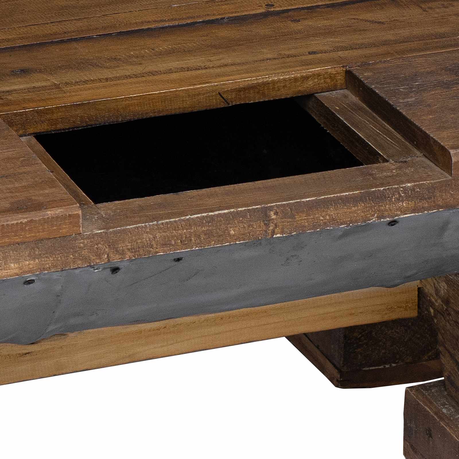 Coffee Table Natural 90 X 50 X 35 Cm Wood