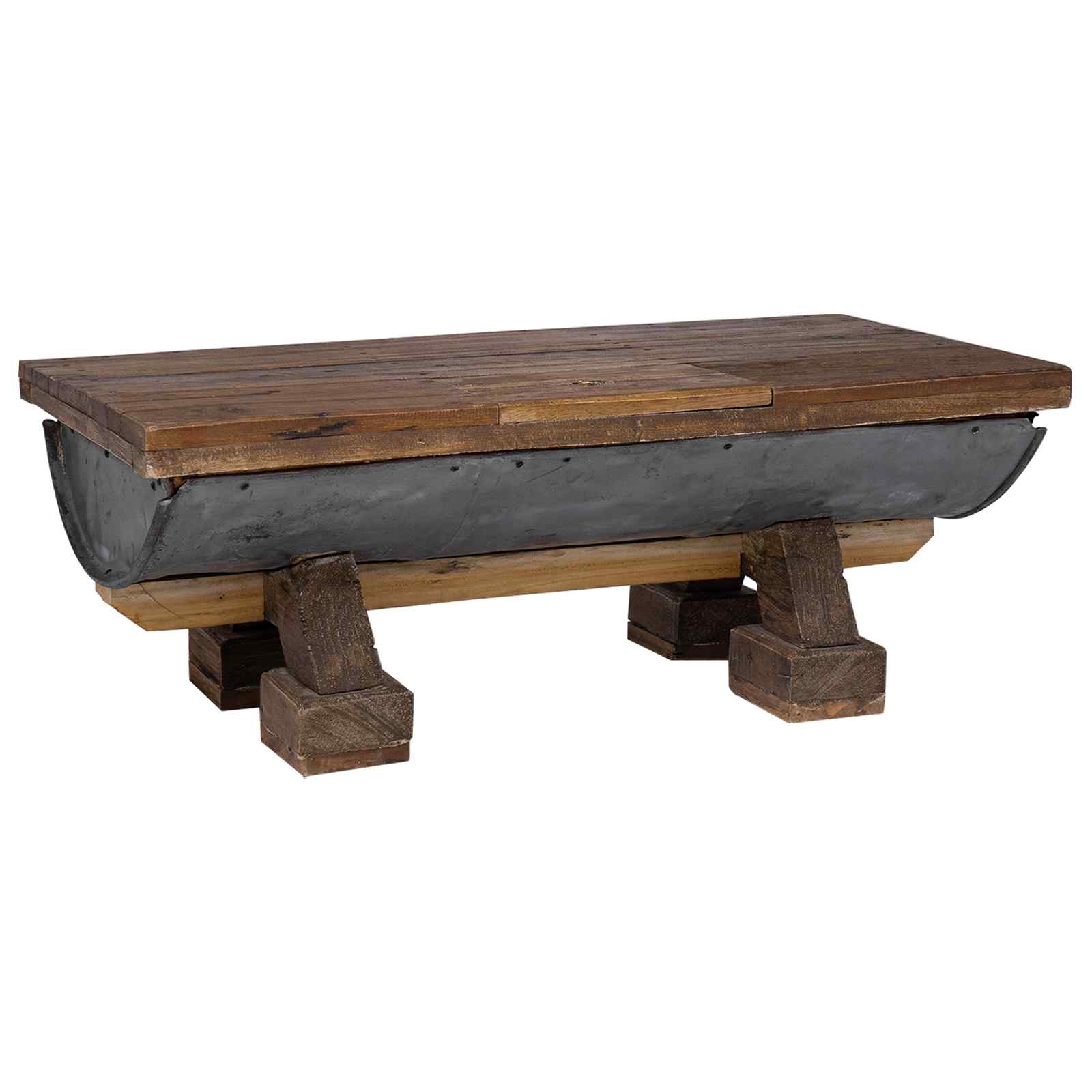 Coffee Table Natural 90 X 50 X 35 Cm Wood