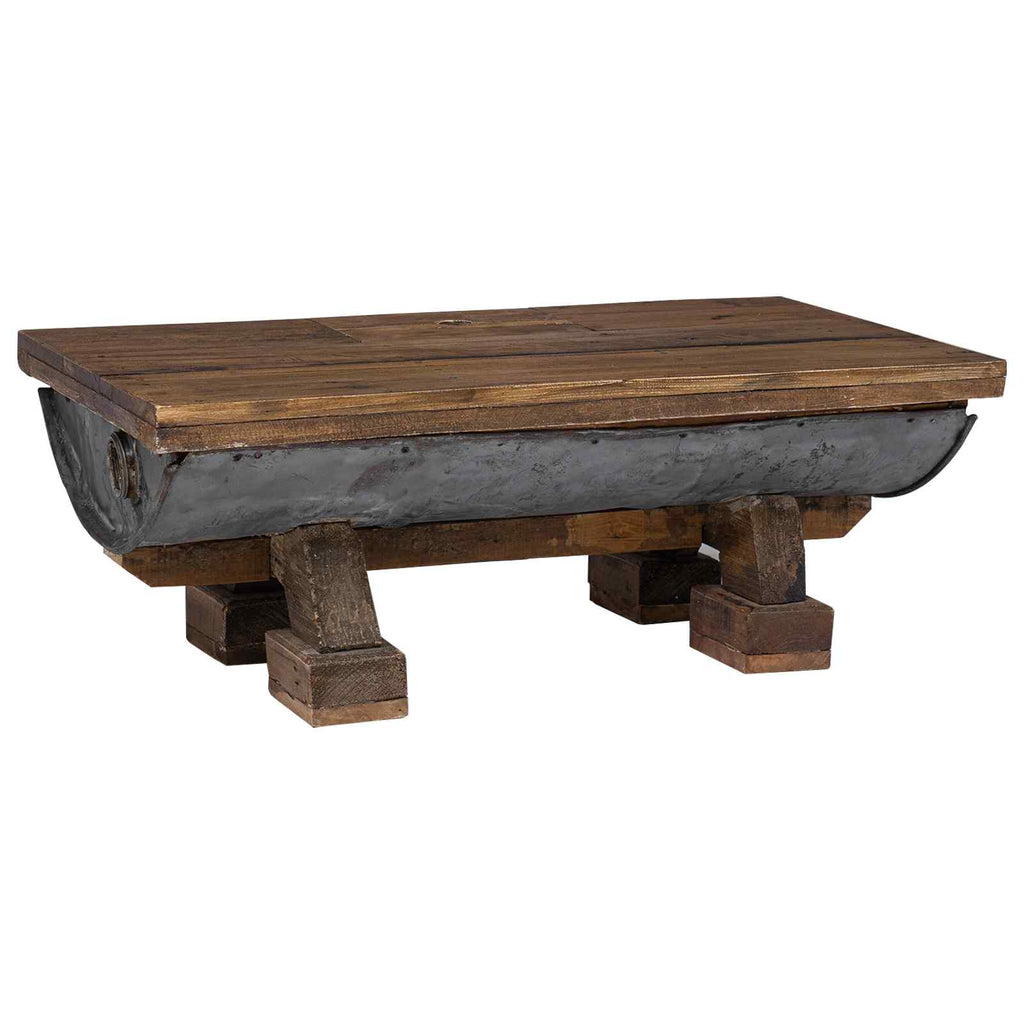Coffee Table Natural 90 X 50 X 35 Cm Wood