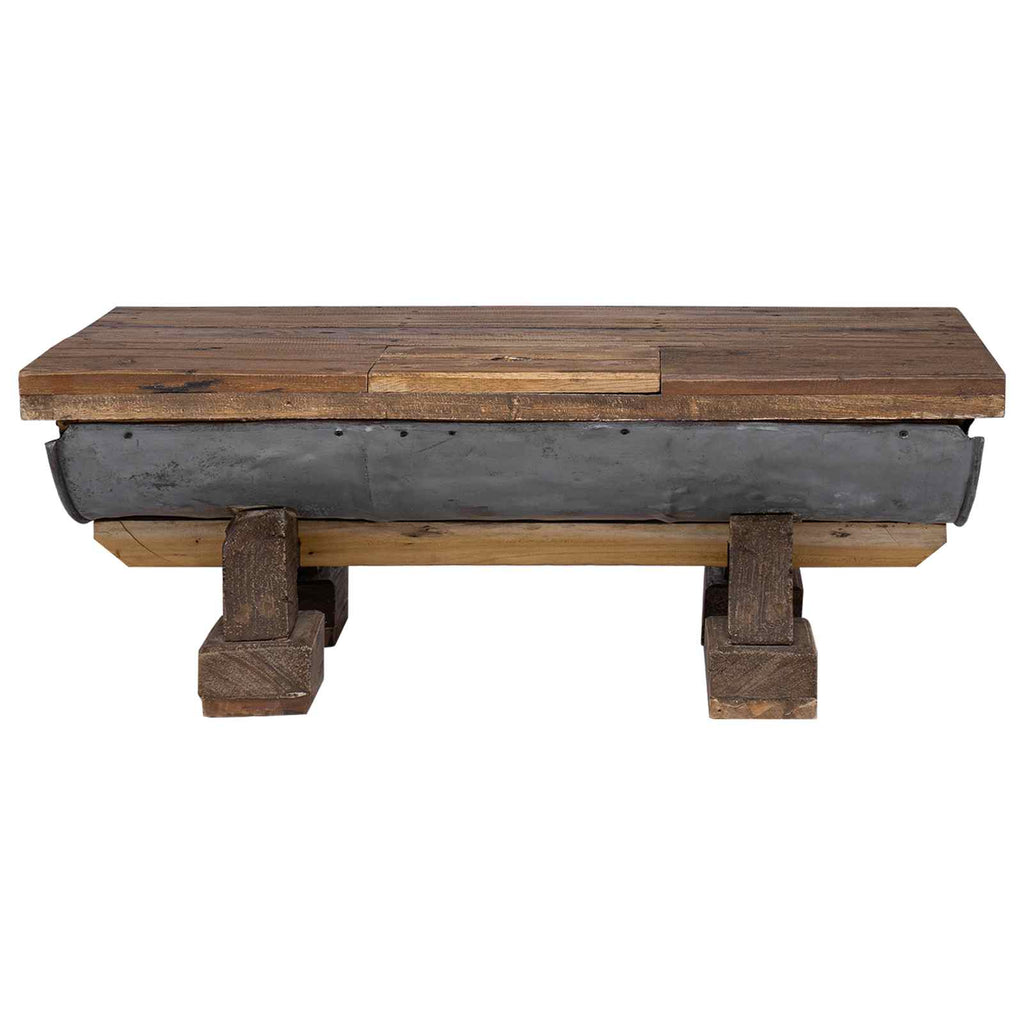 Coffee Table Natural 90 X 50 X 35 Cm Wood