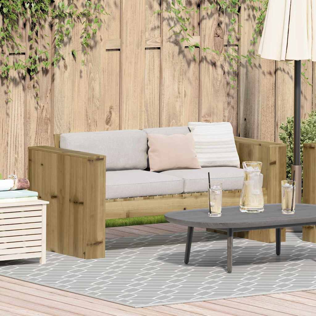 Garden Sofa 185.5 X 60 X 62 Cm Solid Pine Wood