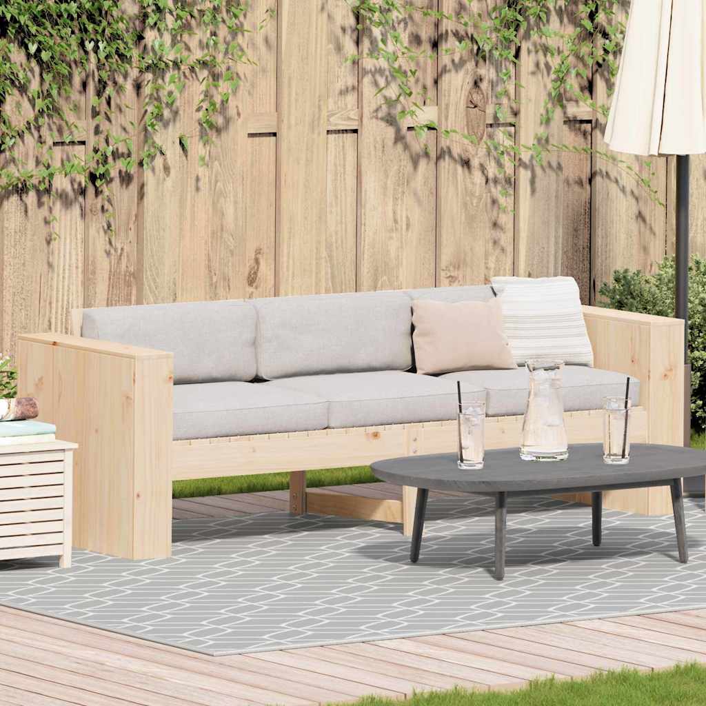 Garden Sofa 185.5 X 60 X 62 Cm Solid Pine Wood