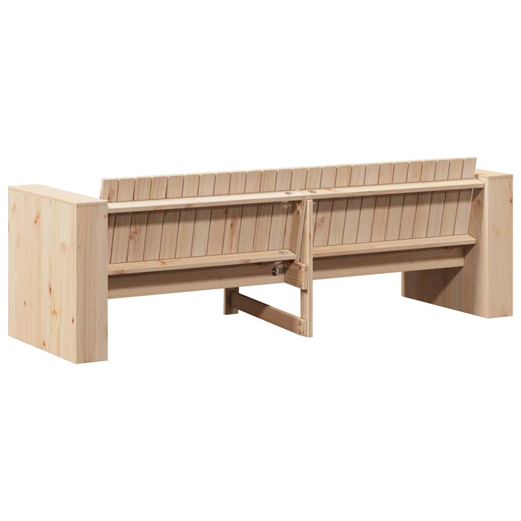 Garden Sofa 185.5 X 60 X 62 Cm Solid Pine Wood