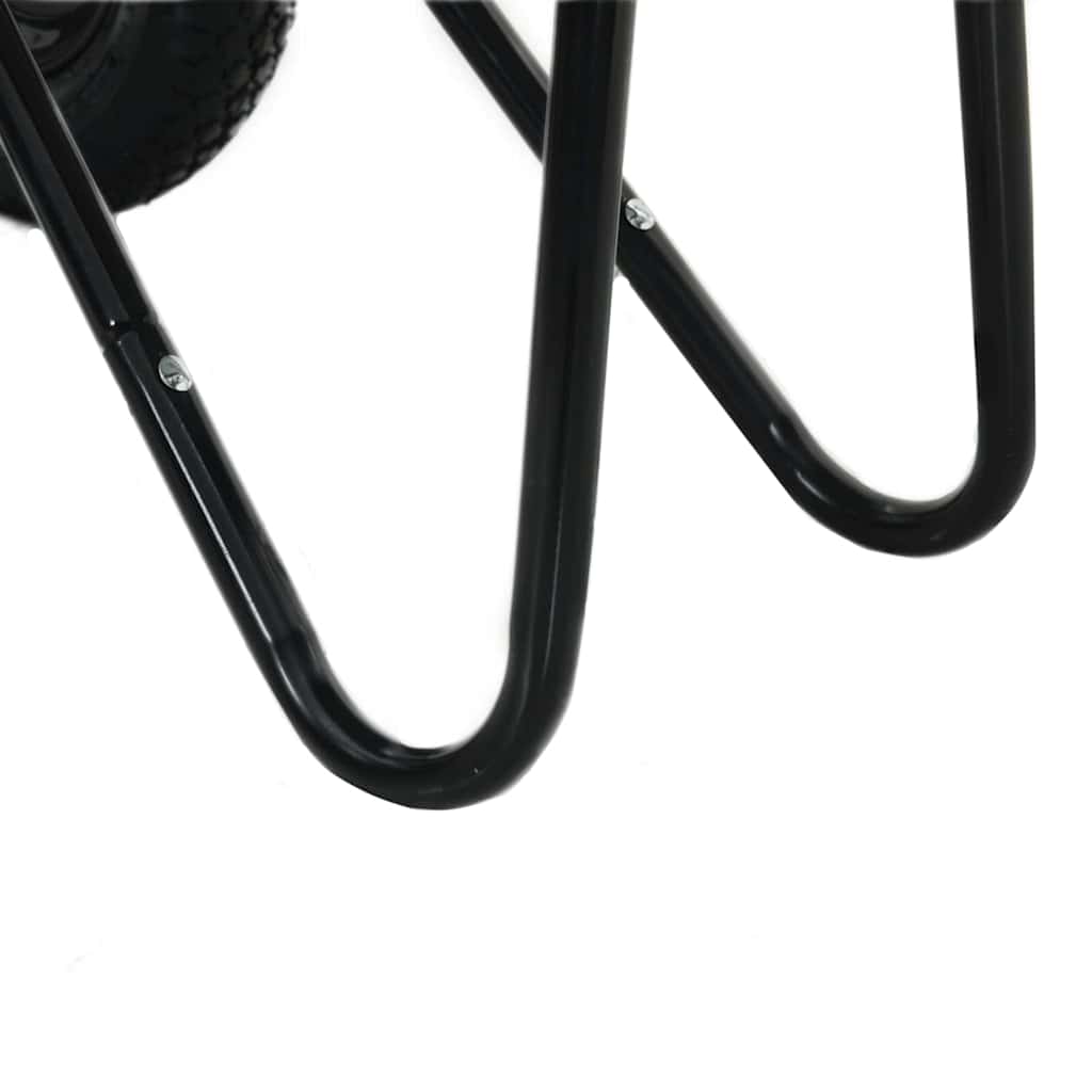 Wheelbarrows Wheelbarrow Silver Black 124 X 73 65 Cm Steel Silver and black Sing