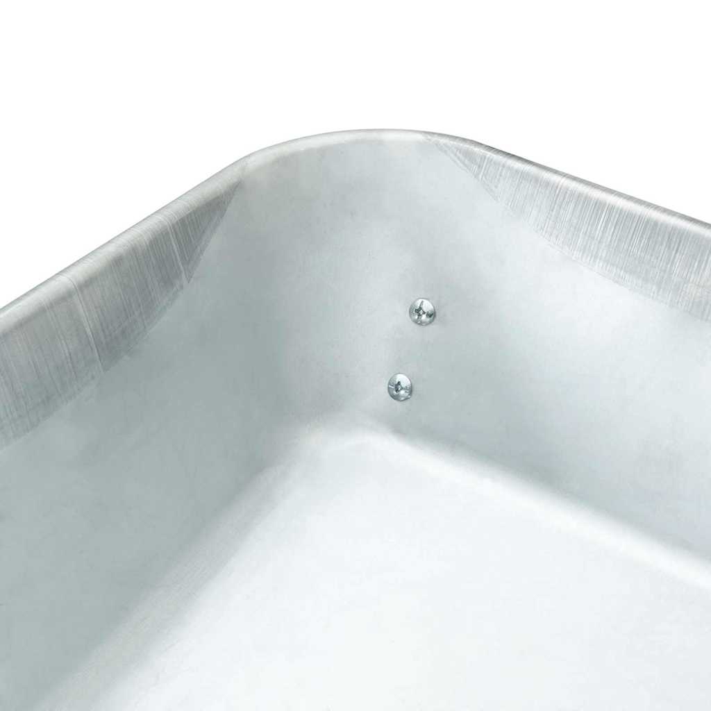 Wheelbarrow Silver And Black 124 X 73 X 65 Cm Steel