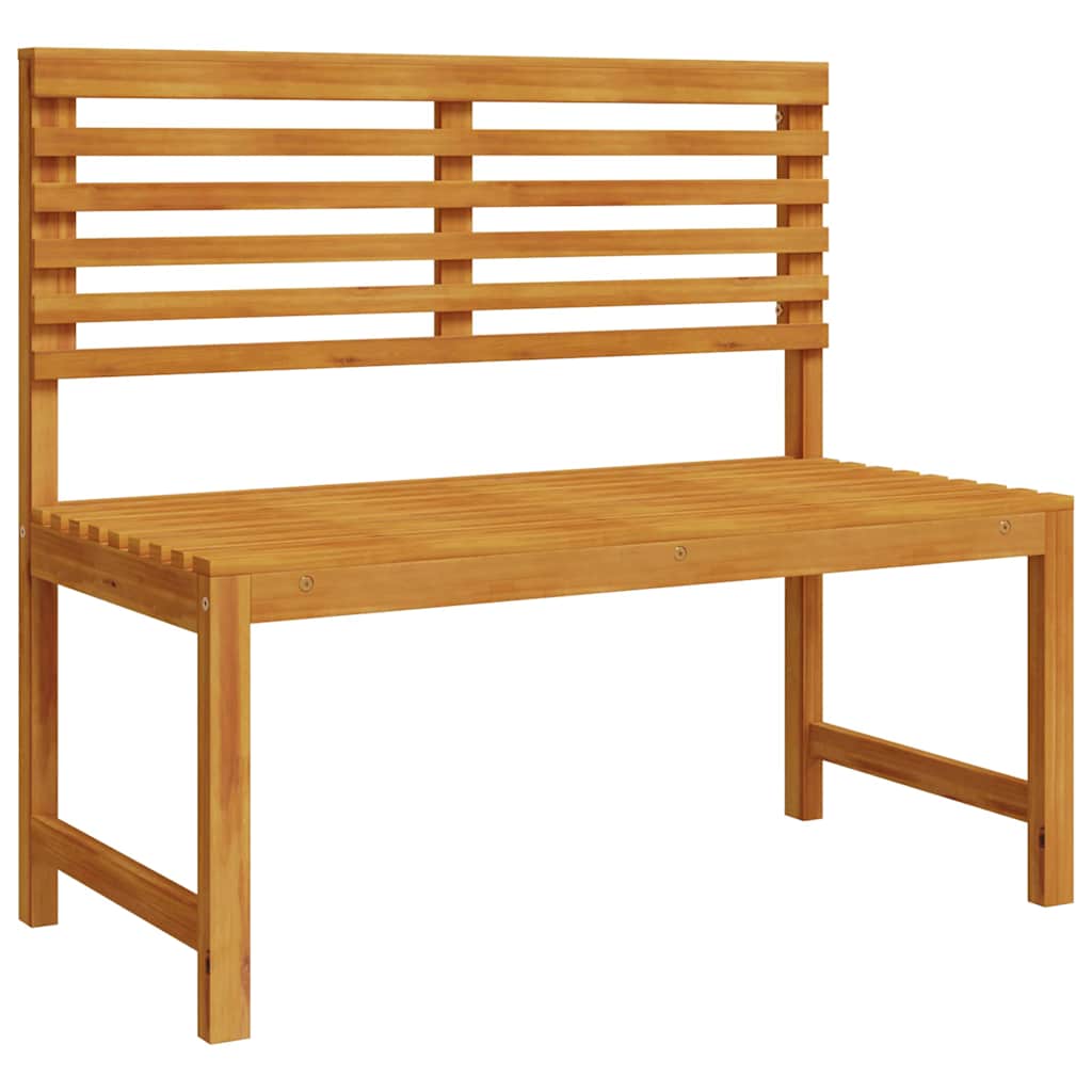 Garden Bench Set 4 Pcs Brown Solid Acacia Wood