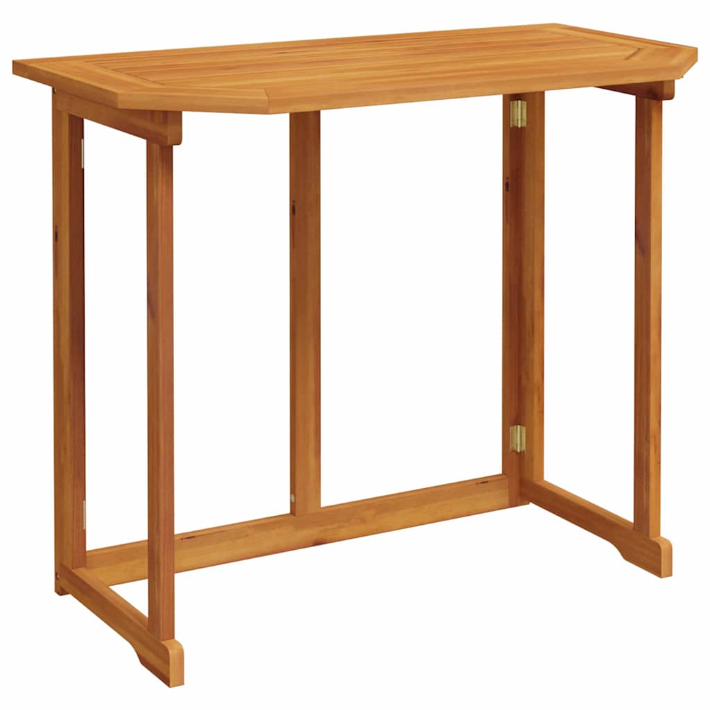Garden Bench Set 4 Pcs Brown Solid Acacia Wood