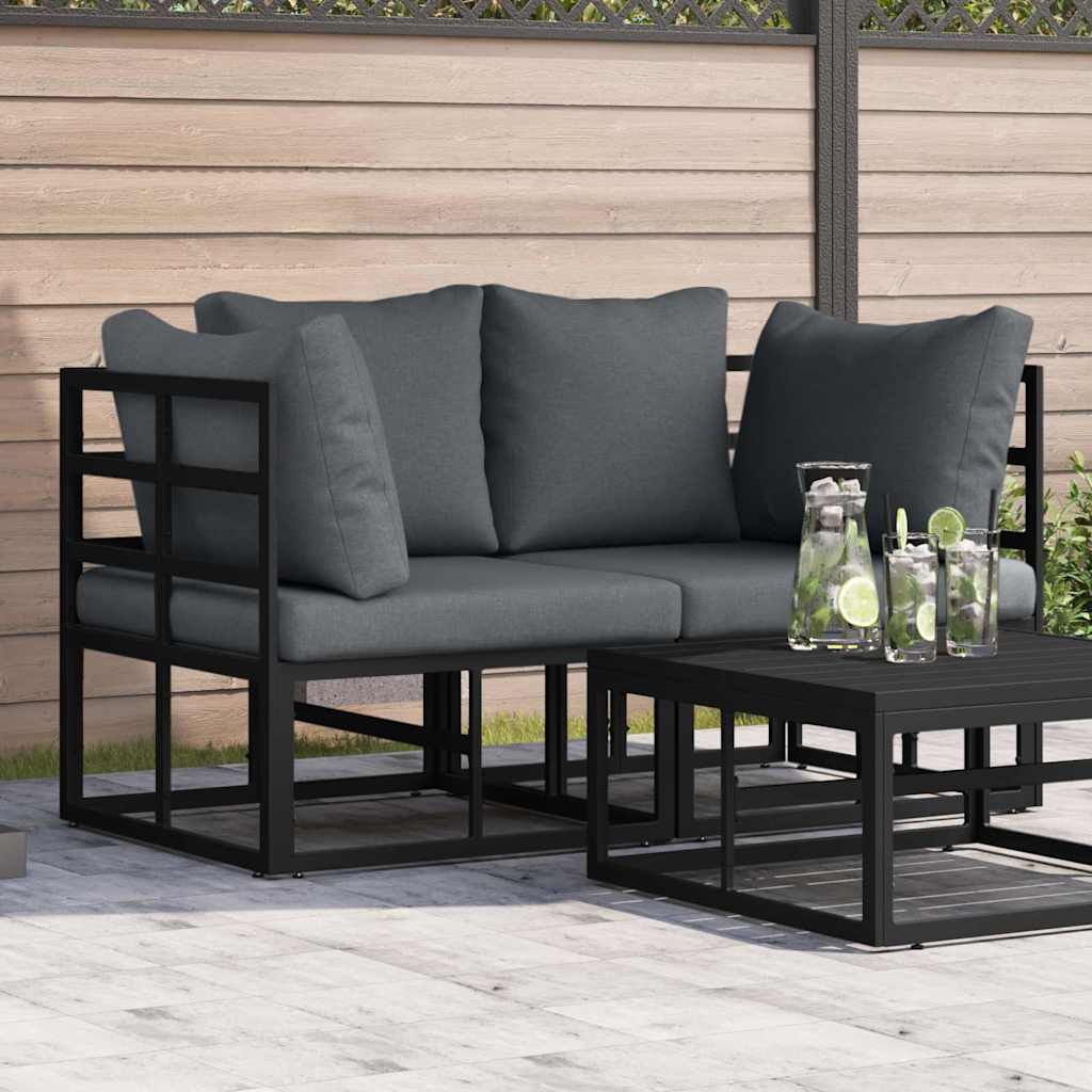 Outdoor Furniture Black 70 X 70 X32 Cm Metal
