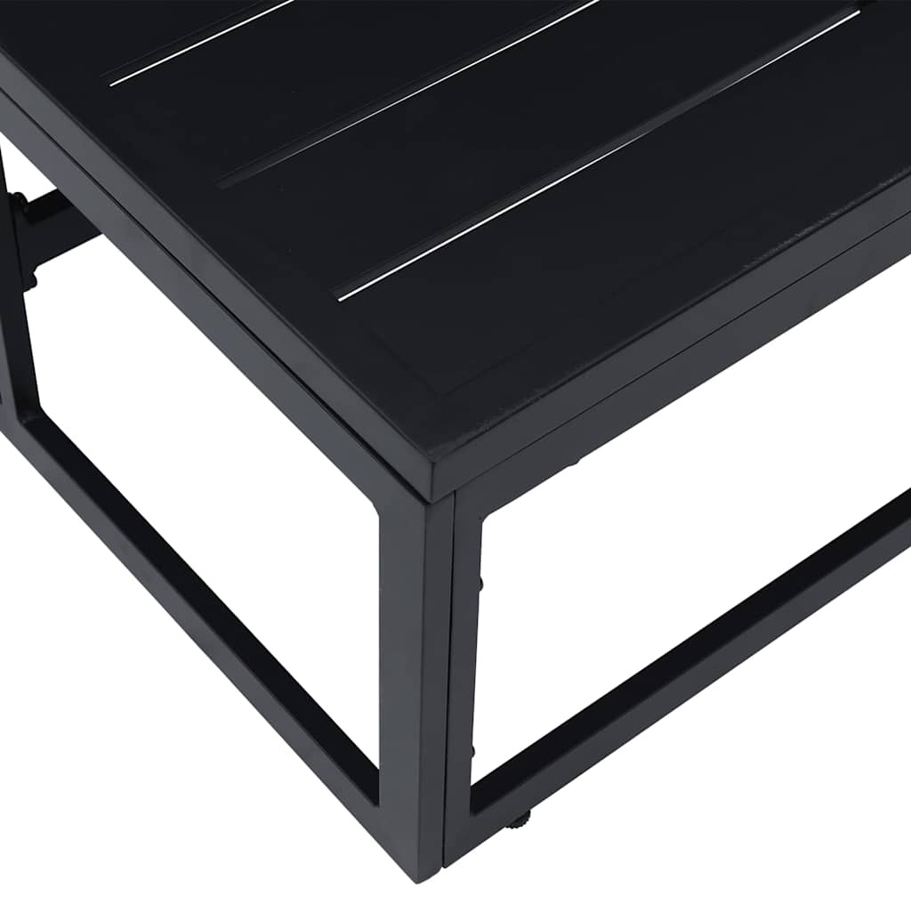 Outdoor Furniture Black 70 X 70 X32 Cm Metal