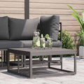 Outdoor Furniture Black 70 X 70 X32 Cm Metal