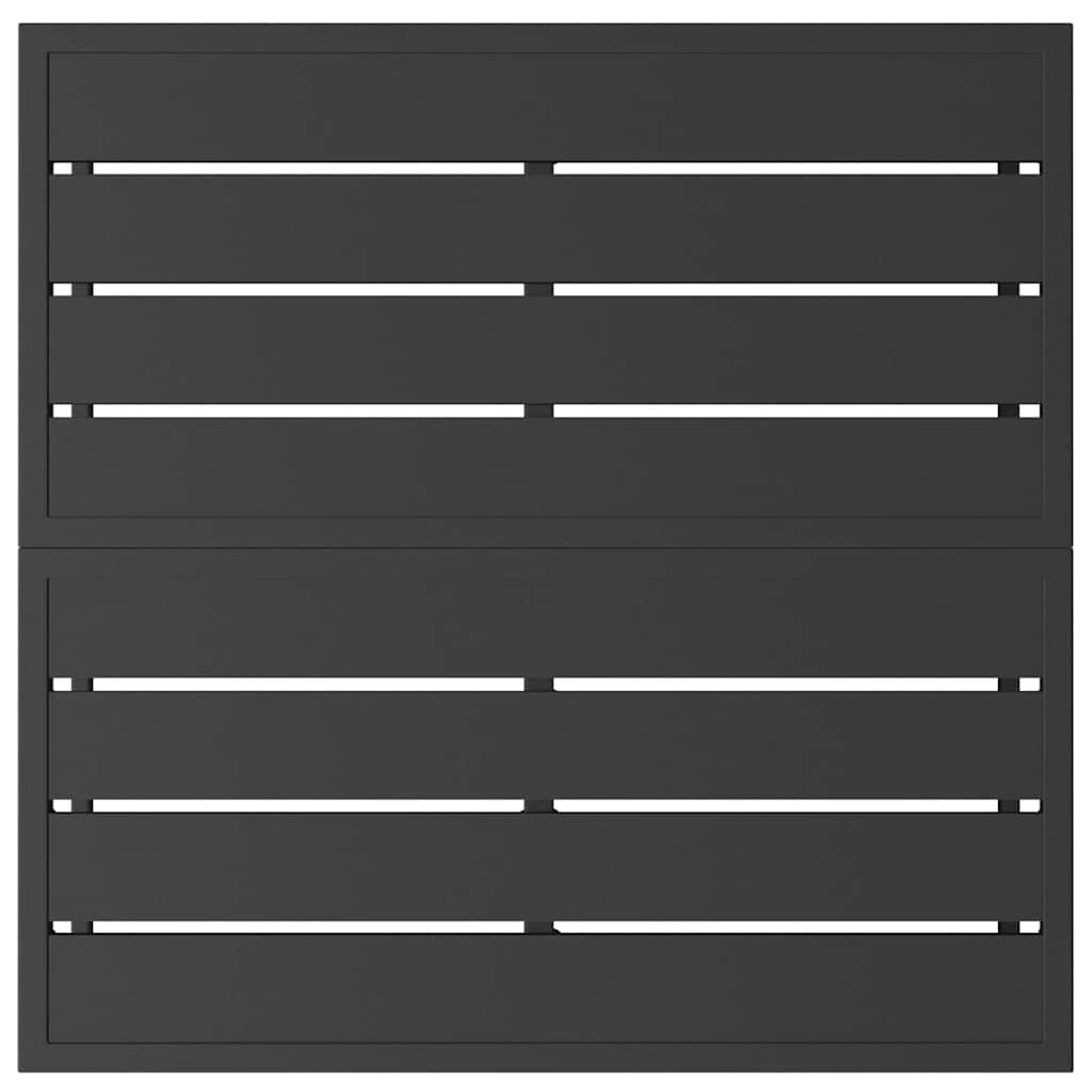 Outdoor Furniture Black 70 X 70 X32 Cm Metal