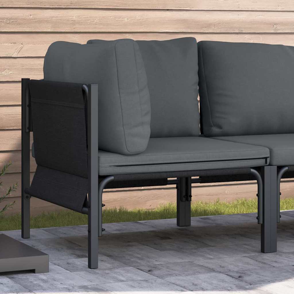 Outdoor Furniture Anthracite 70 X 70.5 X 32 Cm Steel