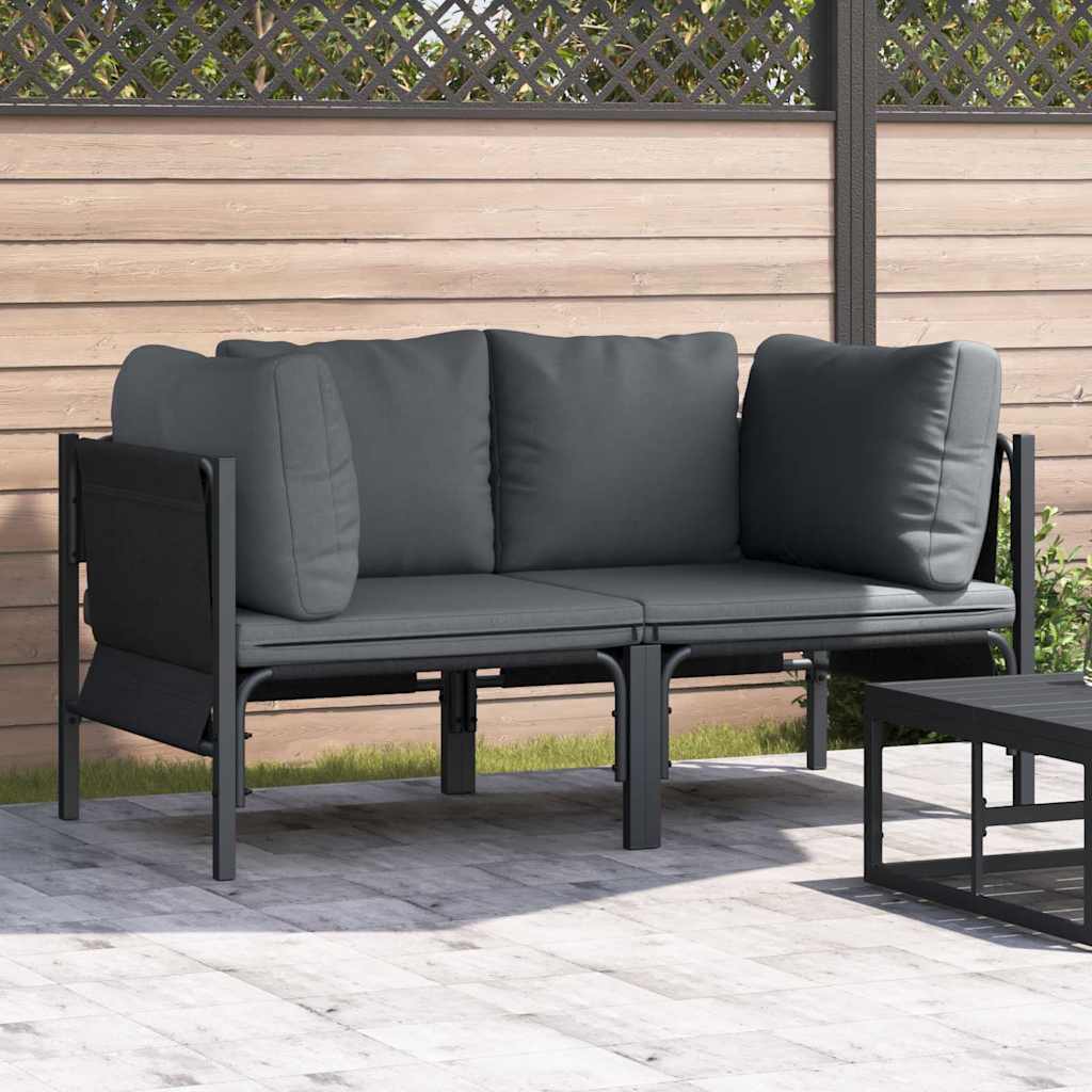 Outdoor Furniture Anthracite 70 X 70.5 X 32 Cm Steel