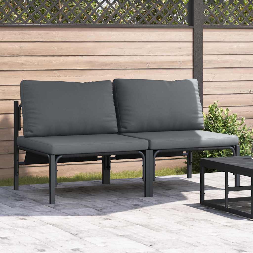 Outdoor Furniture Anthracite 70 X 70.5 X 32 Cm Steel