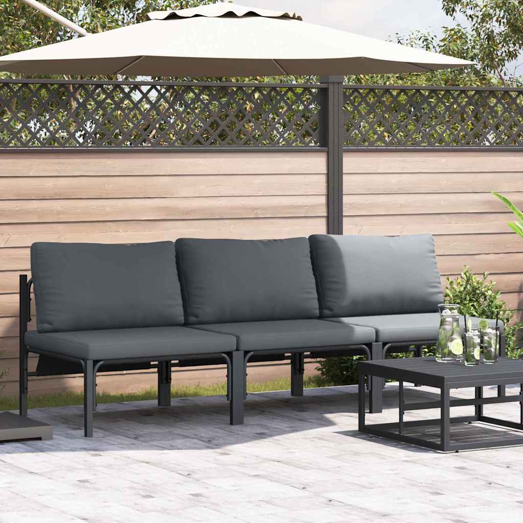 Outdoor Furniture Anthracite 70 X 70.5 X 32 Cm Steel