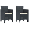 Garden Chair 2 Pcs Anthracite 53 X 49 X 85 Cm Polypropylene