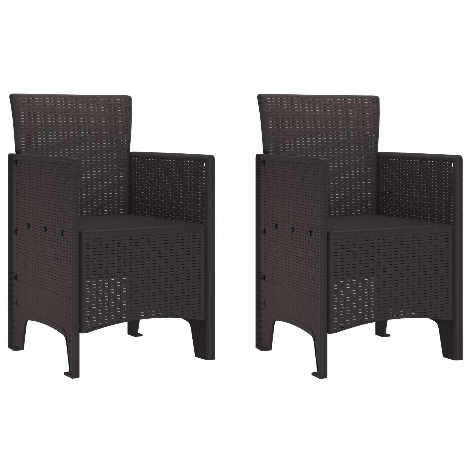 Garden Chair 4 Pcs 53 X 49 X 85 Cm Polypropylene
