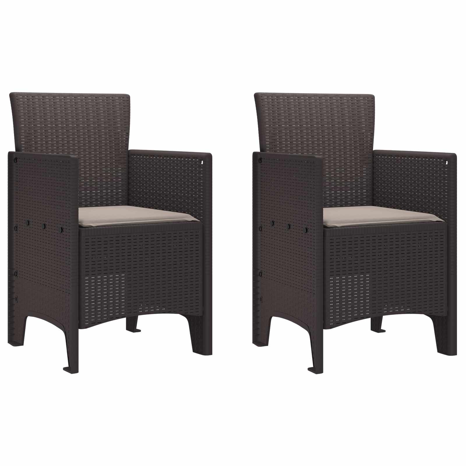 Garden Chair 4 Pcs 53 X 49 X 85 Cm Polypropylene