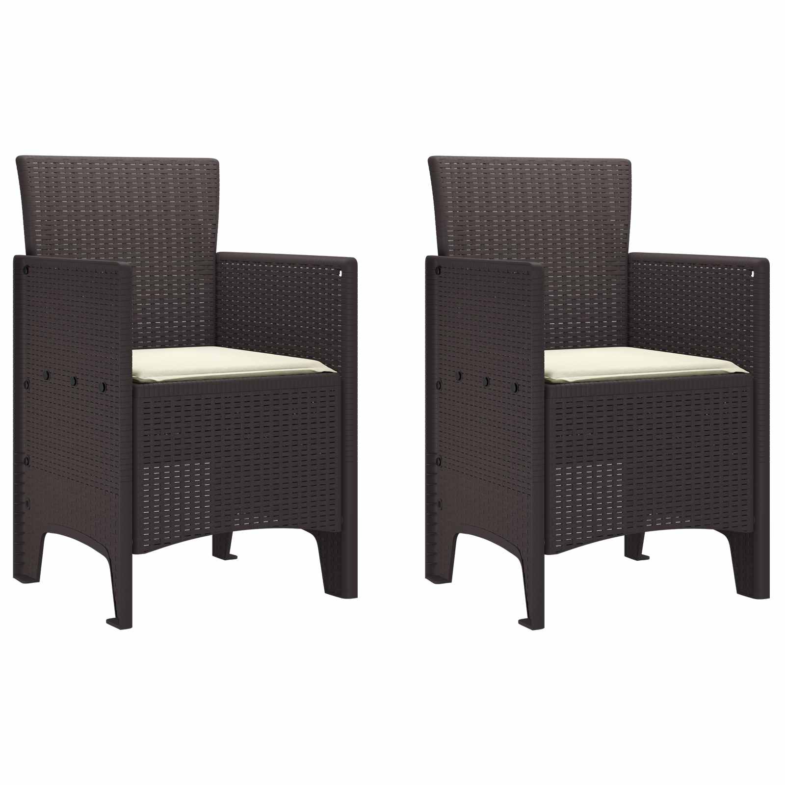 Garden Chair 4 Pcs 53 X 49 X 85 Cm Polypropylene