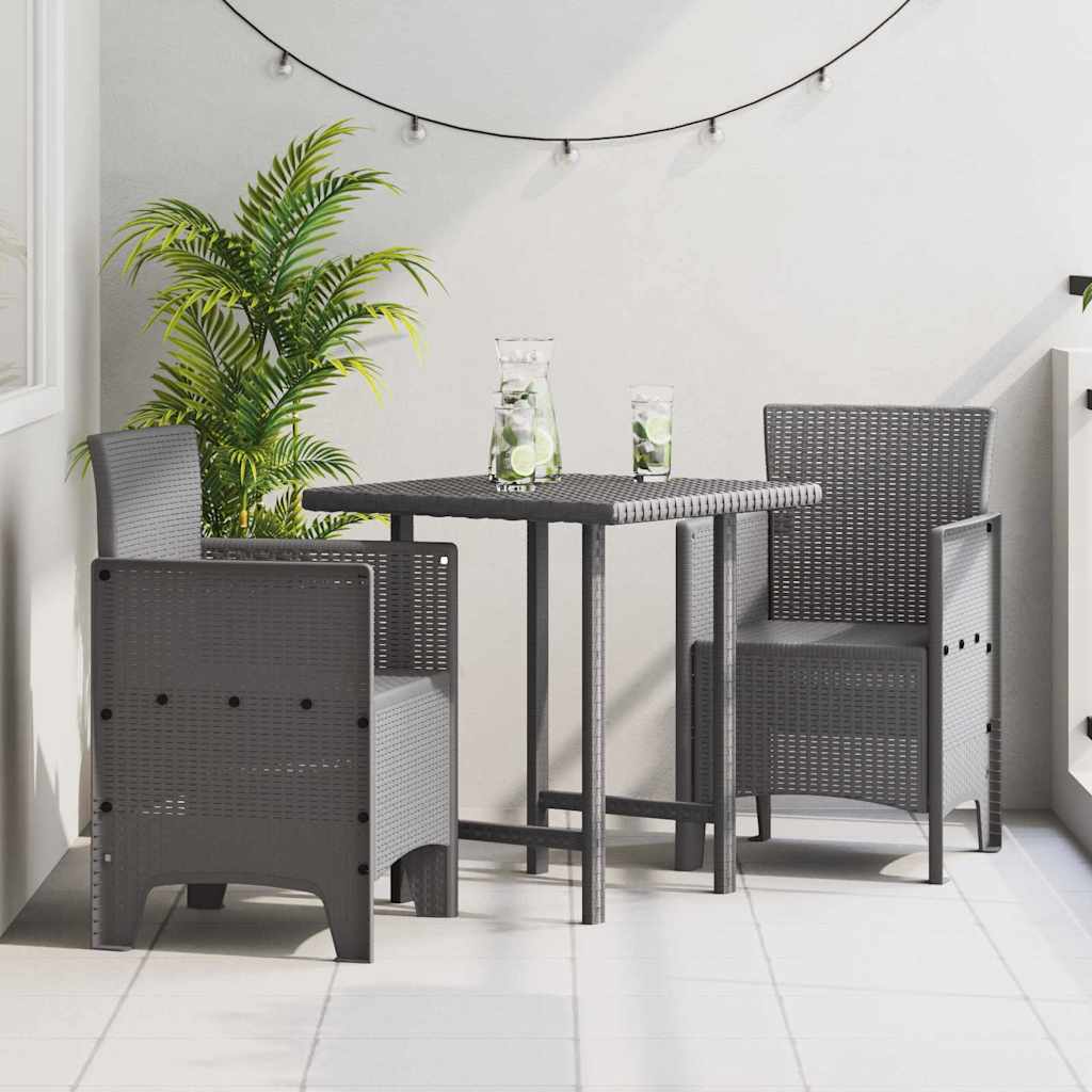 Garden Chair 4 Pcs 53 X 49 X 85 Cm Polypropylene