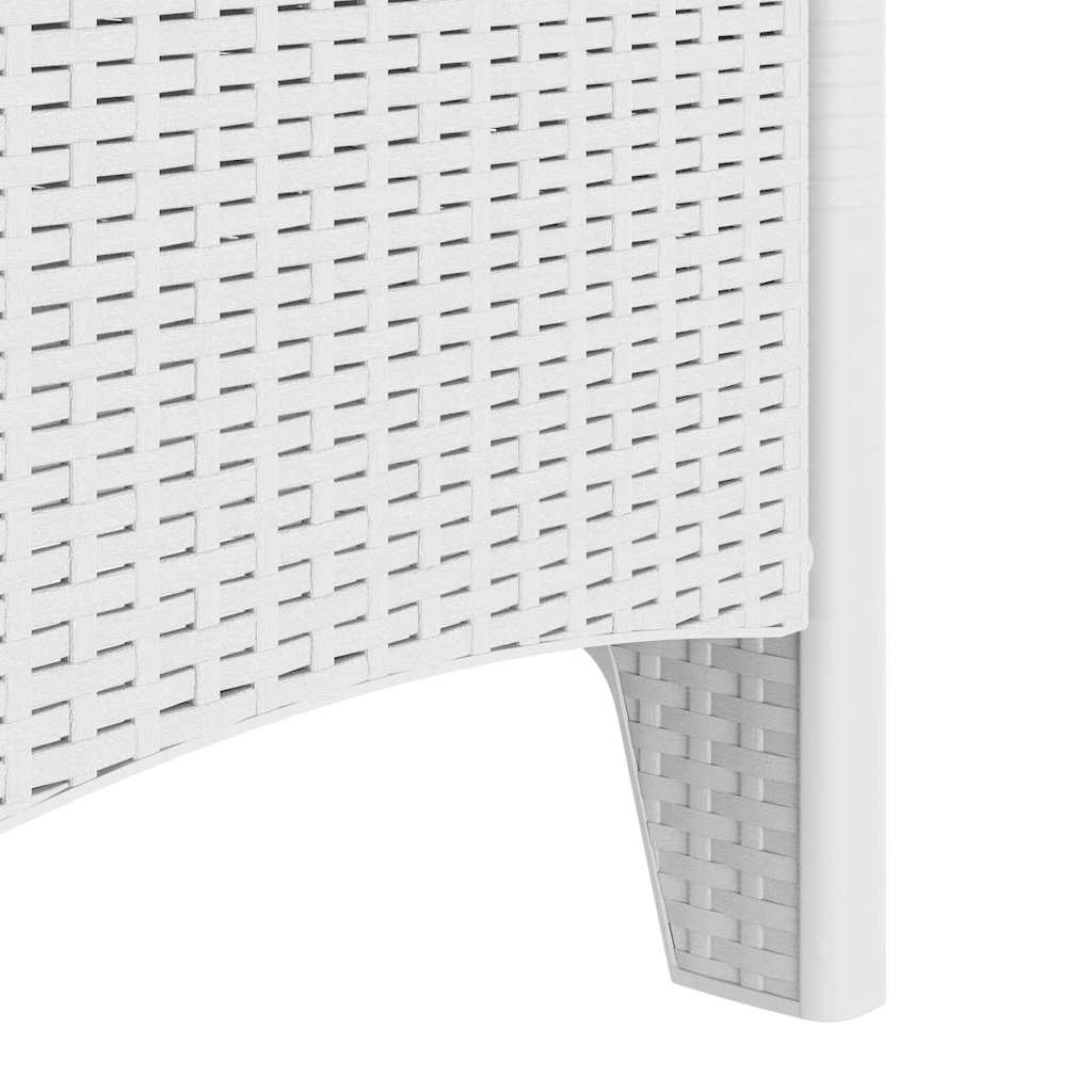 Garden Chair 4 Pcs White 53 X 49 X 85 Cm Polypropylene