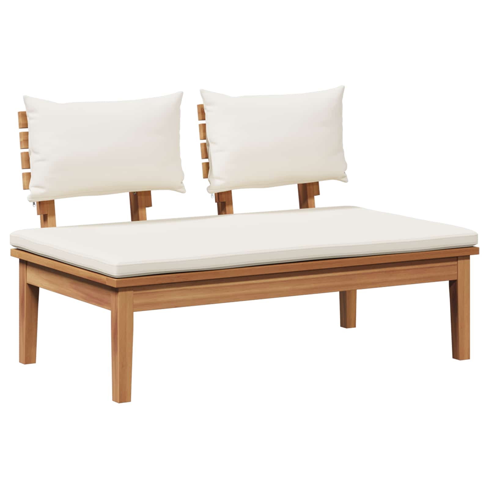 Garden Sofa Set 5 Pcs Brown And Cream