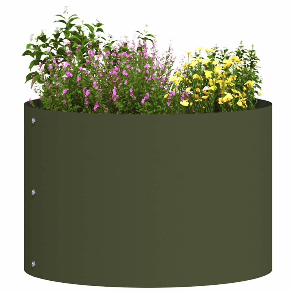 Planter Ring Brown 120 X 120 X 20 Cm Weathering Steel
