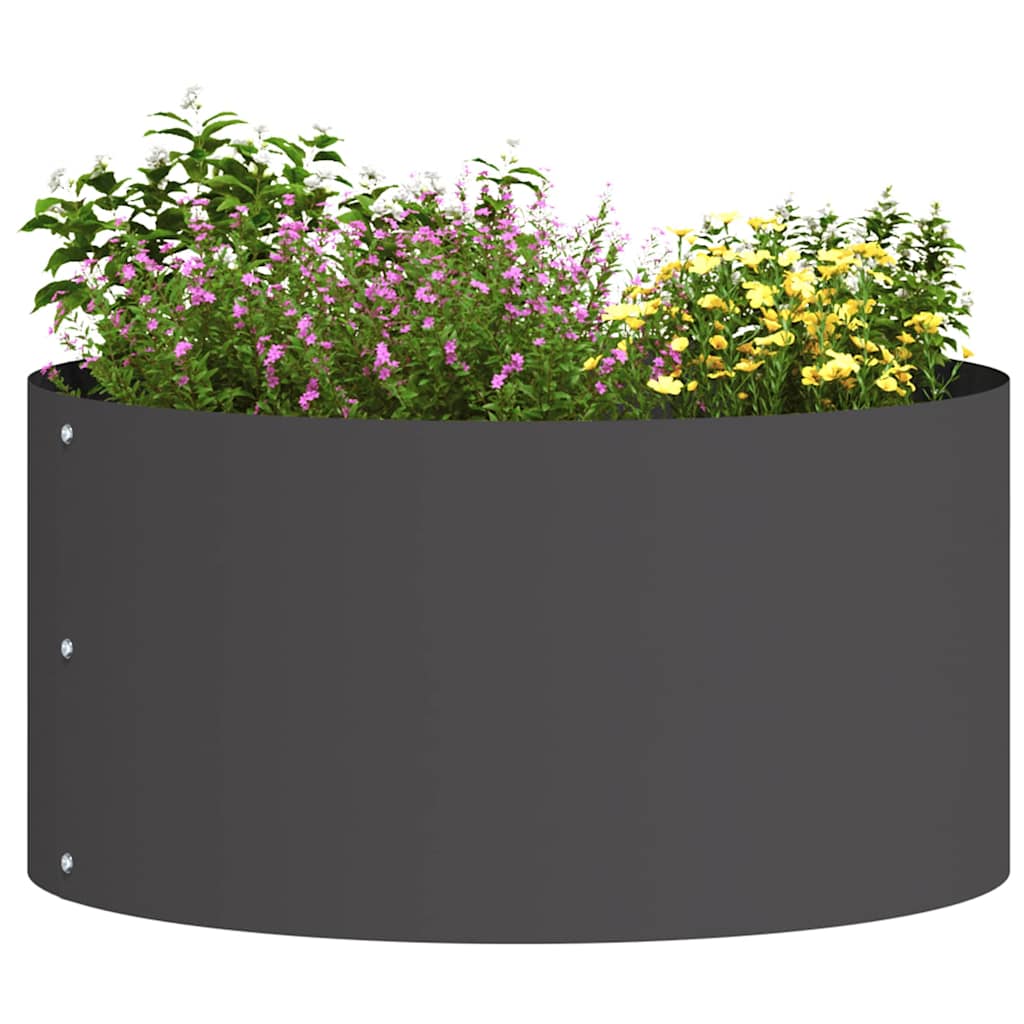 Planter Ring Brown 120 X 120 X 20 Cm Weathering Steel