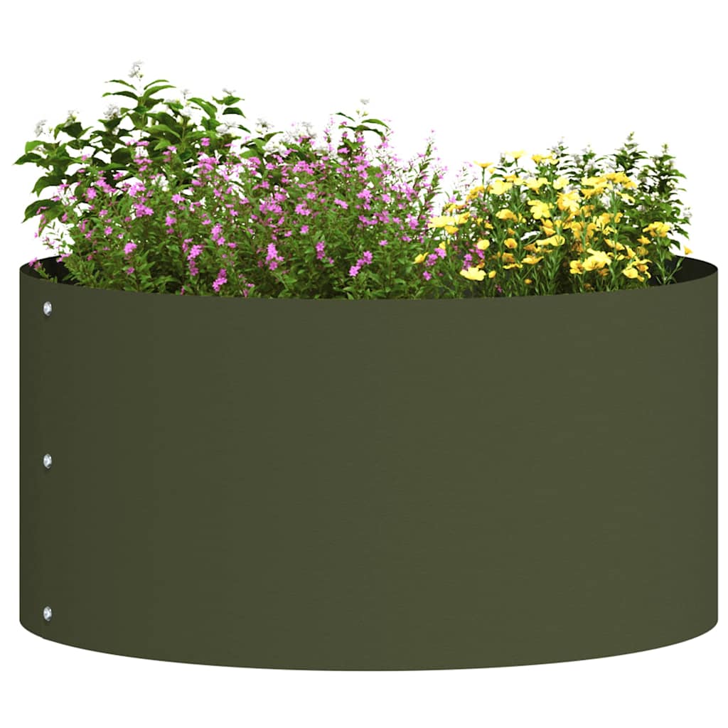 Planter Ring Brown 120 X 120 X 20 Cm Weathering Steel