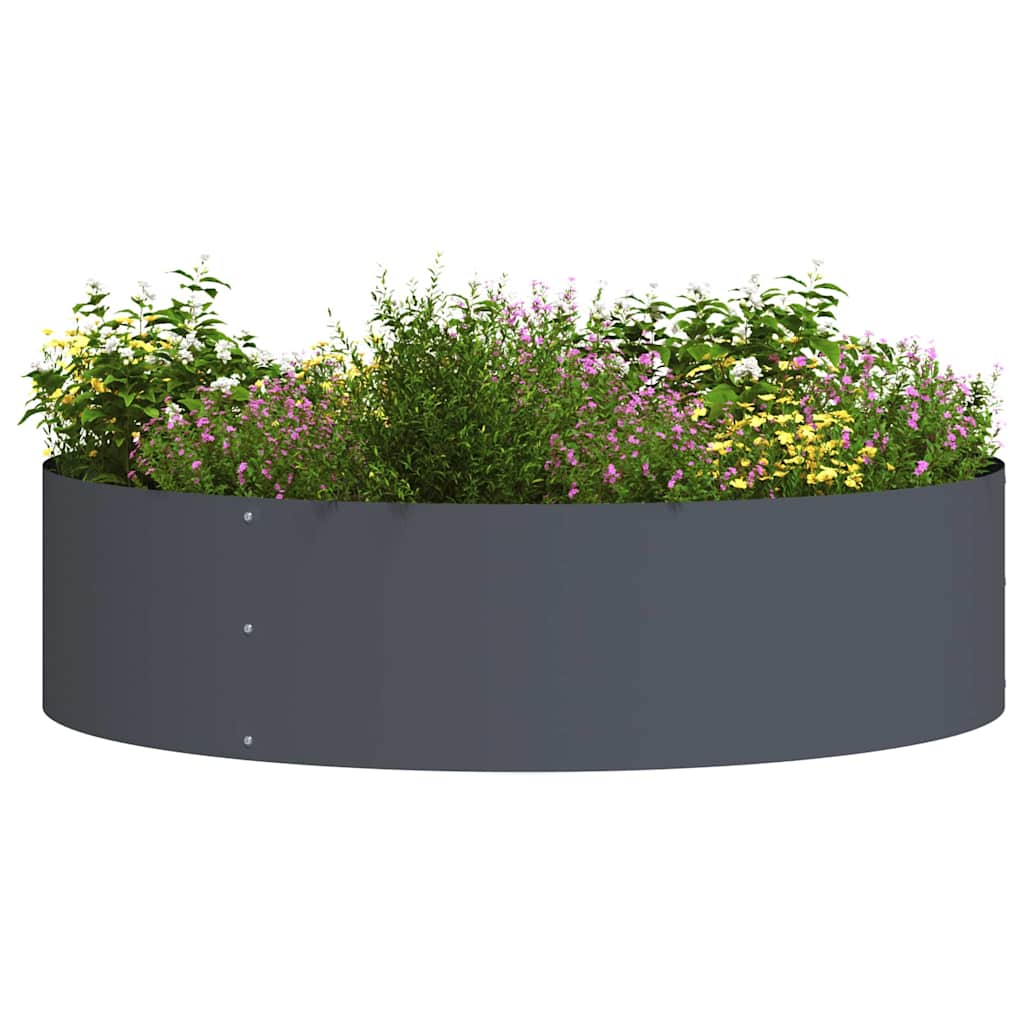 Planter Ring Brown 120 X 120 X 20 Cm Weathering Steel