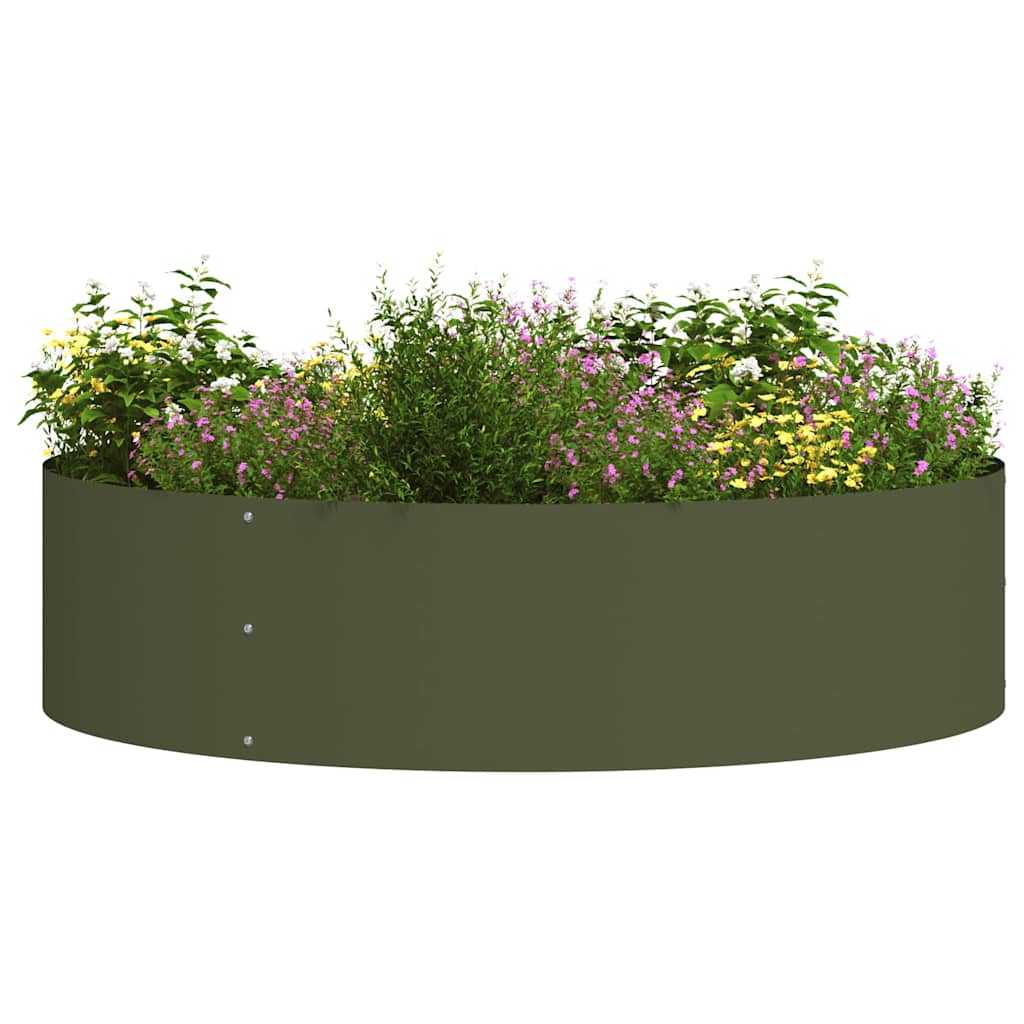 Planter Ring Brown 120 X 120 X 20 Cm Weathering Steel