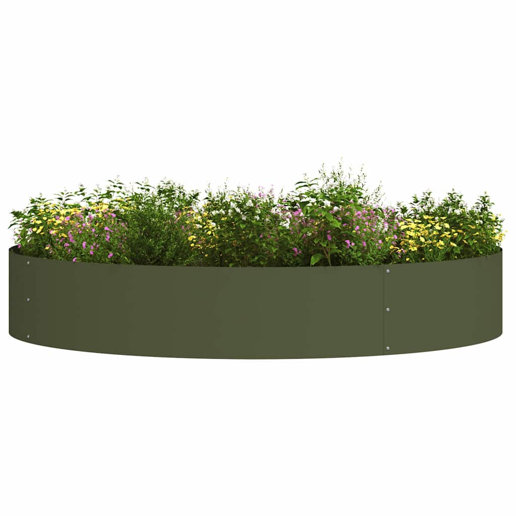 Planter Ring Brown 120 X 120 X 20 Cm Weathering Steel