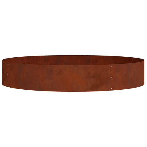Planter Ring Brown 120 X 120 X 20 Cm Weathering Steel