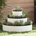 Garden Planter Silver 90 X 90 X 20 Cm - Model 873649