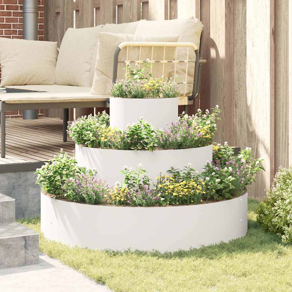 Garden Planter Silver 90 X 90 X 20 Cm - Model 873649