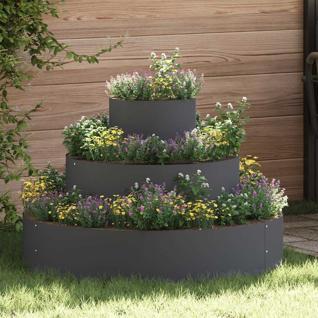 Garden Planter Silver 90 X 90 X 20 Cm - Model 873649