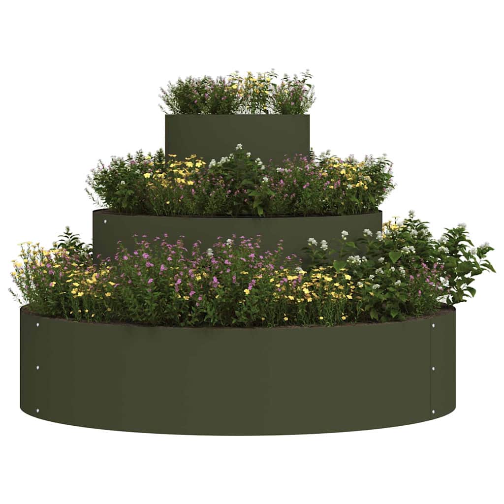 Garden Planter Silver 90 X 90 X 20 Cm