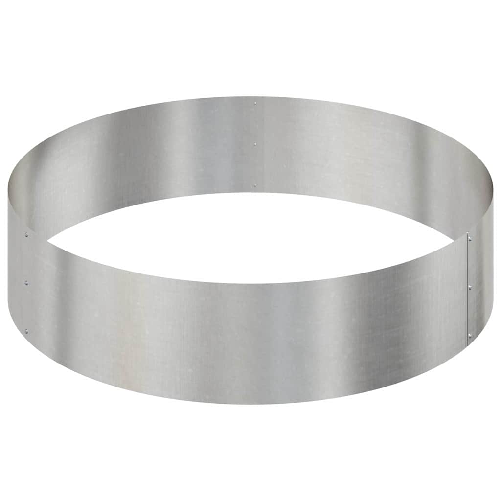 Garden Planter Silver 90 X 90 X 20 Cm