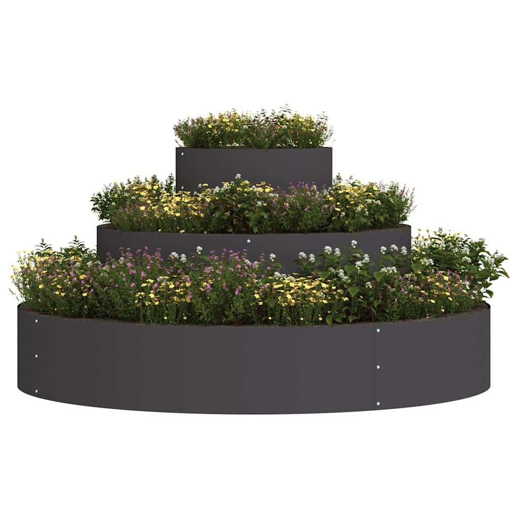 Garden Planter Silver 90 X 90 X 20 Cm