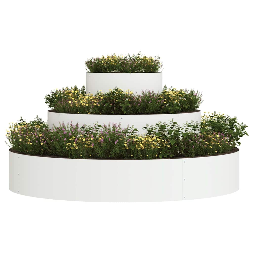 Garden Planter Silver 90 X 90 X 20 Cm