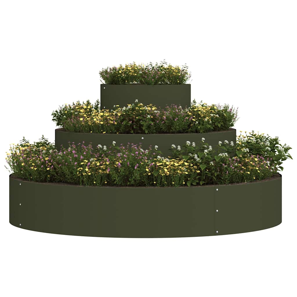 Garden Planter Silver 90 X 90 X 20 Cm