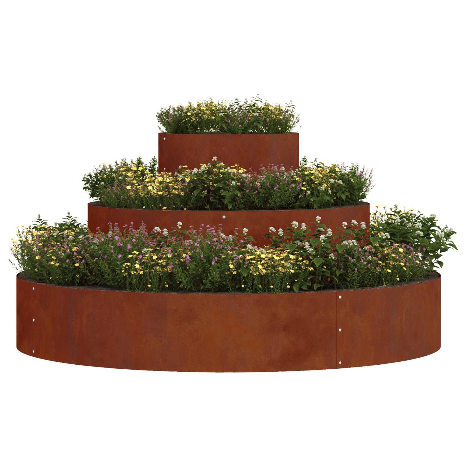 Garden Planter Silver 90 X 90 X 20 Cm