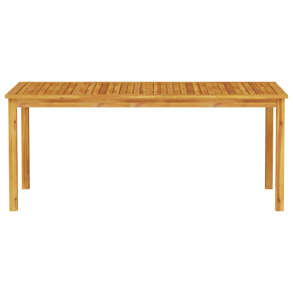Garden Dining Set Folding 7 Pcs Brown Solid Acacia Wood