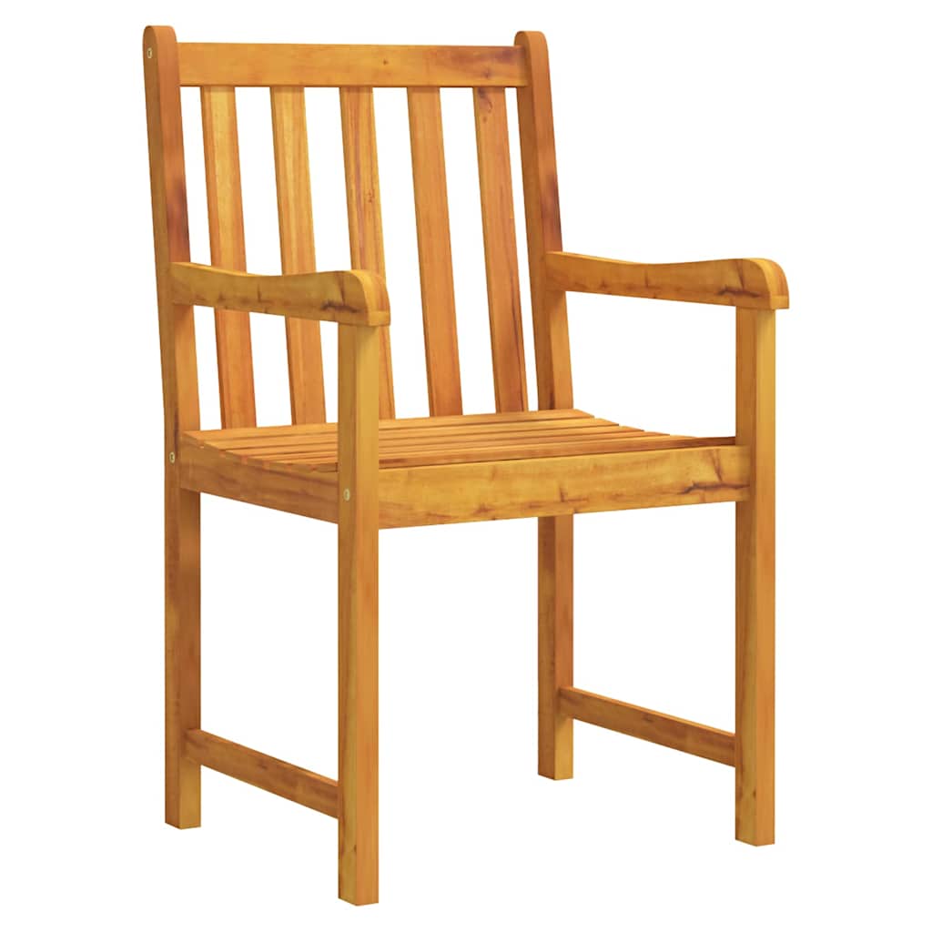 Garden Dining Set 3 Pcs Brown Solid Acacia Wood
