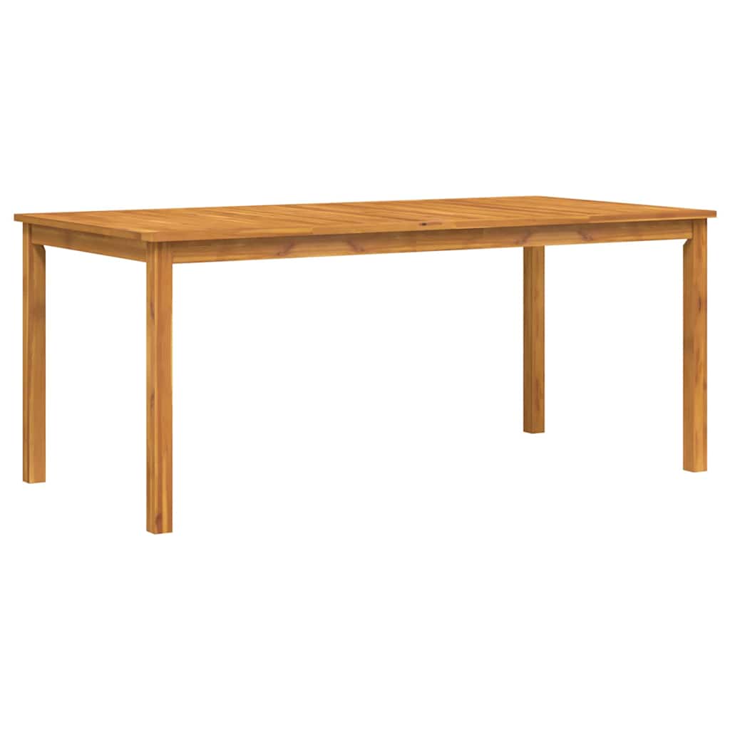 Garden Dining Set 7 Pcs Brown Solid Acacia Wood