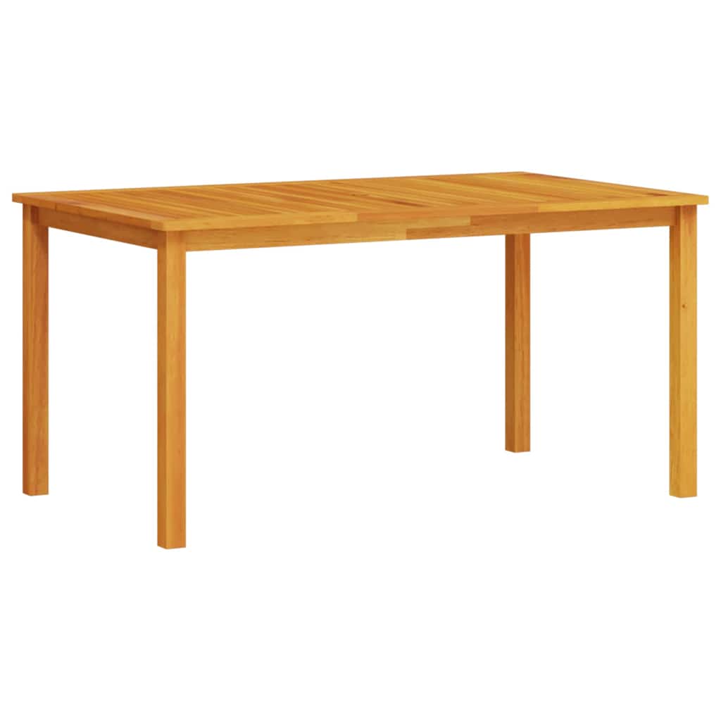 Outdoor Furniture Set 5 Piece Dining Solid Acacia Wood Brown 150 Cm Table Length