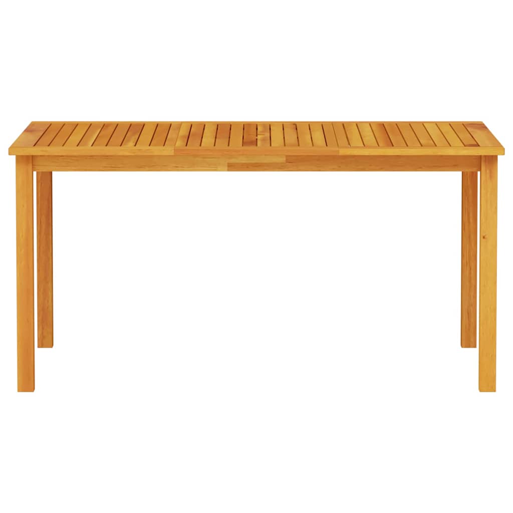 Outdoor Furniture Set 5 Piece Dining Solid Acacia Wood Brown 150 Cm Table Length