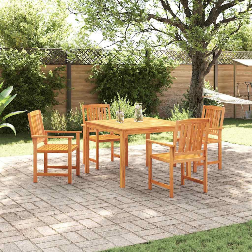 Garden Dining Set 3 Pcs Brown Solid Acacia Wood